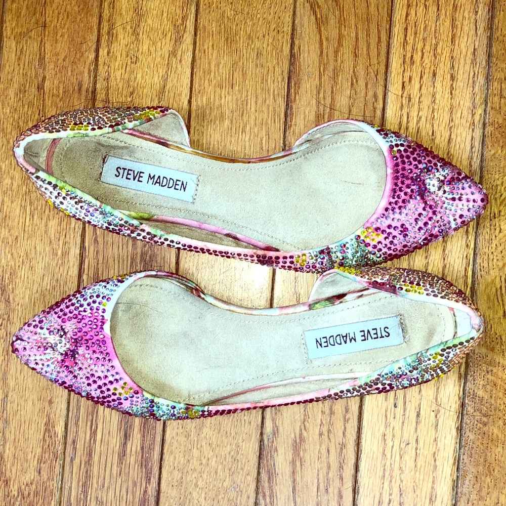 Steve Madden Rhinestone Flats